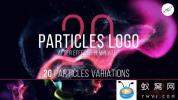 AE模板-20组粒子流动logo动画 Particles Logo 1