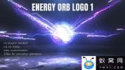 AE模板-粒子光线汇聚能量球Logo动画 Energy Orb Logo 1