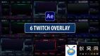 AE模板-网络直播视频元素框动画 Twitch Overlay Stream