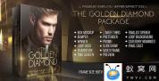 AE模板-金色水晶颁奖典礼晚会片头 The Golden Diamond Awards Package