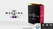 AE模板+PR预设-婚礼文字标题元素动画 100 Wedding Titles of Love