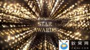 AE模板-金色粒子背景颁奖典礼人物介绍片头 Star Awards