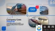 AE模板-简洁商务时间线图片介绍片头 Business Company Timeline