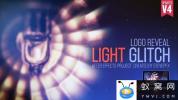 AE模板-闪光文字Logo动画 Light Glitch Logo V4