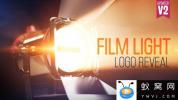 AE模板-探照灯Logo动画 Film Light Logo Reveal