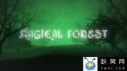 AE模板-魔法森林剪影文字标题片头 Magical Forest Titles