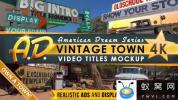 AE模板-乡村城市广告牌展示动画 Vintage Town Titles Intro