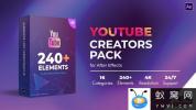 AE模板-网络视频包装宣传制作动画元素 Youtube Creators Pack