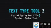 AE模板-电脑打字动画效果 Text Type Tool 2