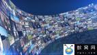 AE模板-环形曲线视频照片墙开场 Curved Video Wall Intro Pack