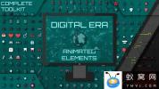 AE模板-科技感元素图标动画 Digital Era 400+ Animated Icons and Element