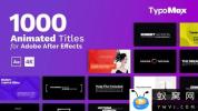 AE模板-1000组文字标题字幕排版动画 TypoMax – 1000 Animated Titles